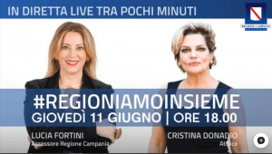 L’Assessore Fortini in streaming con Cristina Donadio