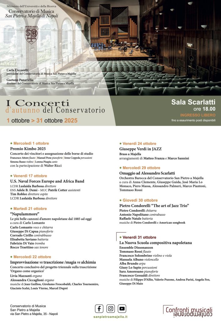 Concerti Del Conservatorio Ottobre 2025